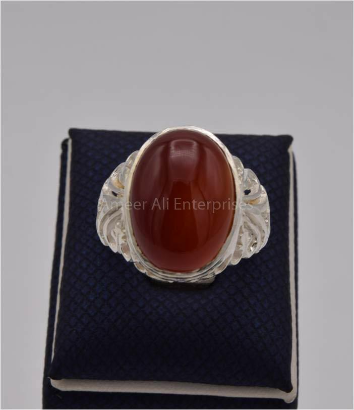 Red on sale aqeeq ring