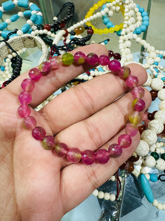 AAE PB 006 Pink Jade Onyx Bracelet