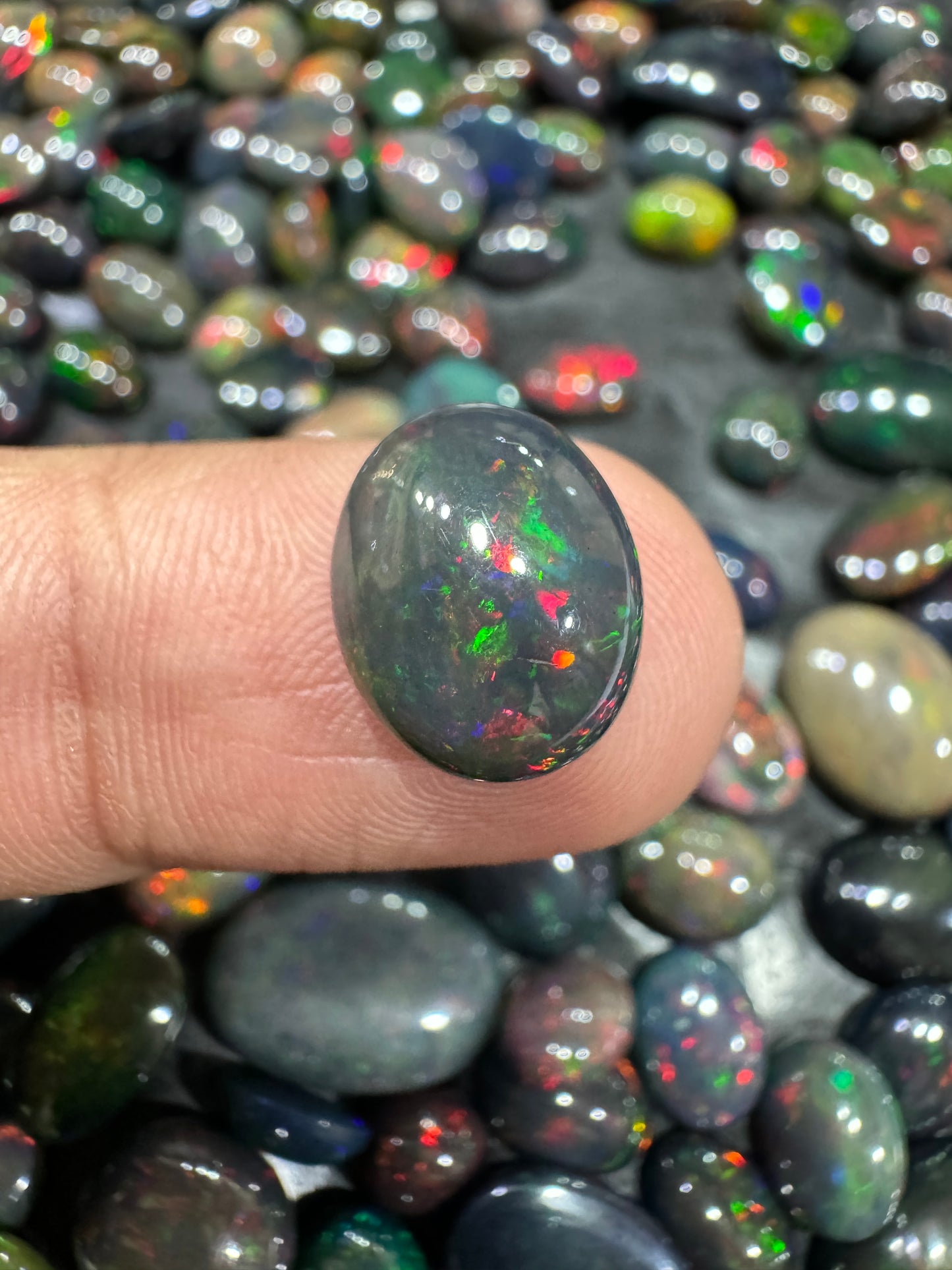 Black Opal Stone BO 005 3.95 Carat