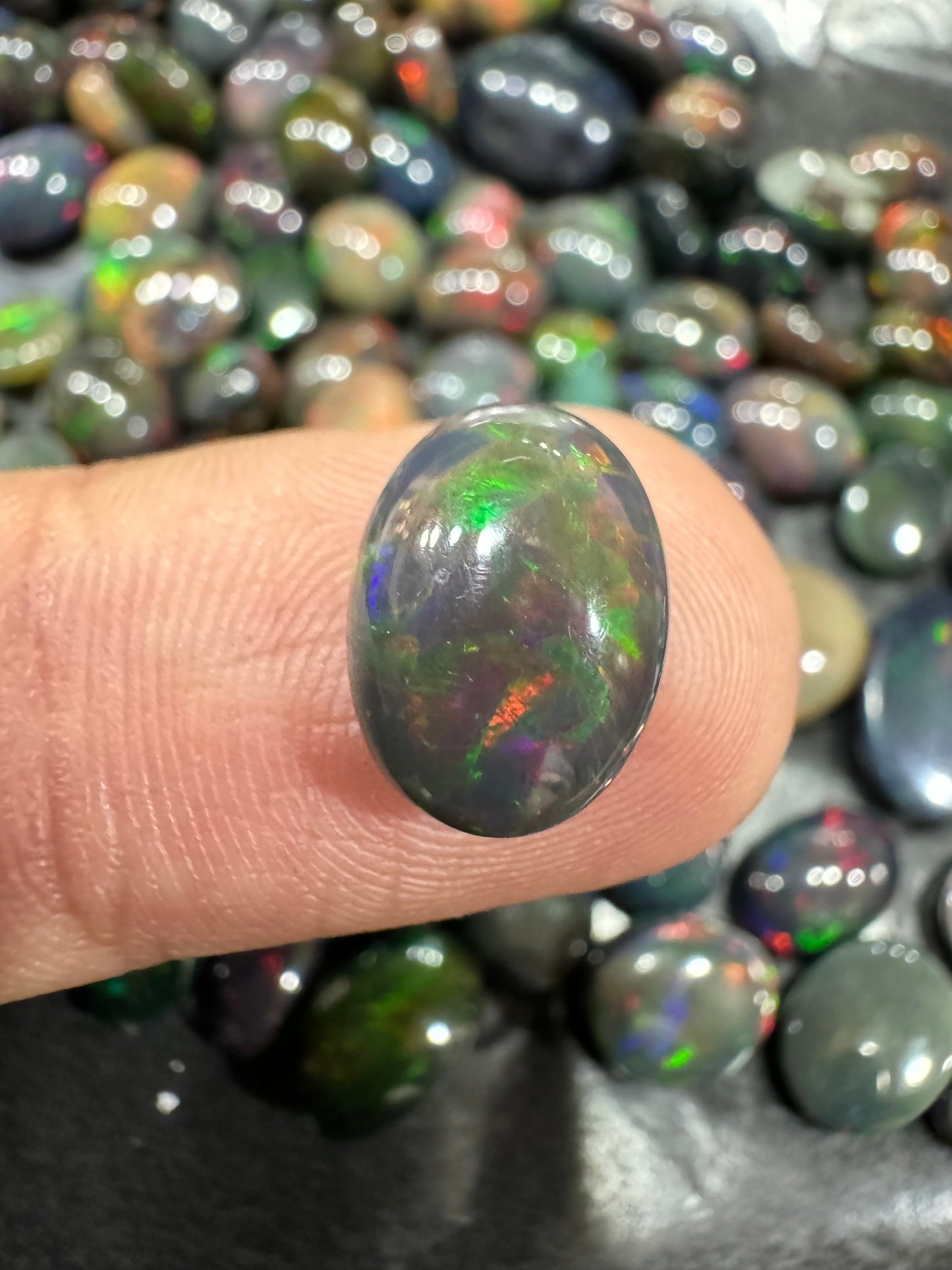 Black Opal Stone BO 026 2.95 Carat