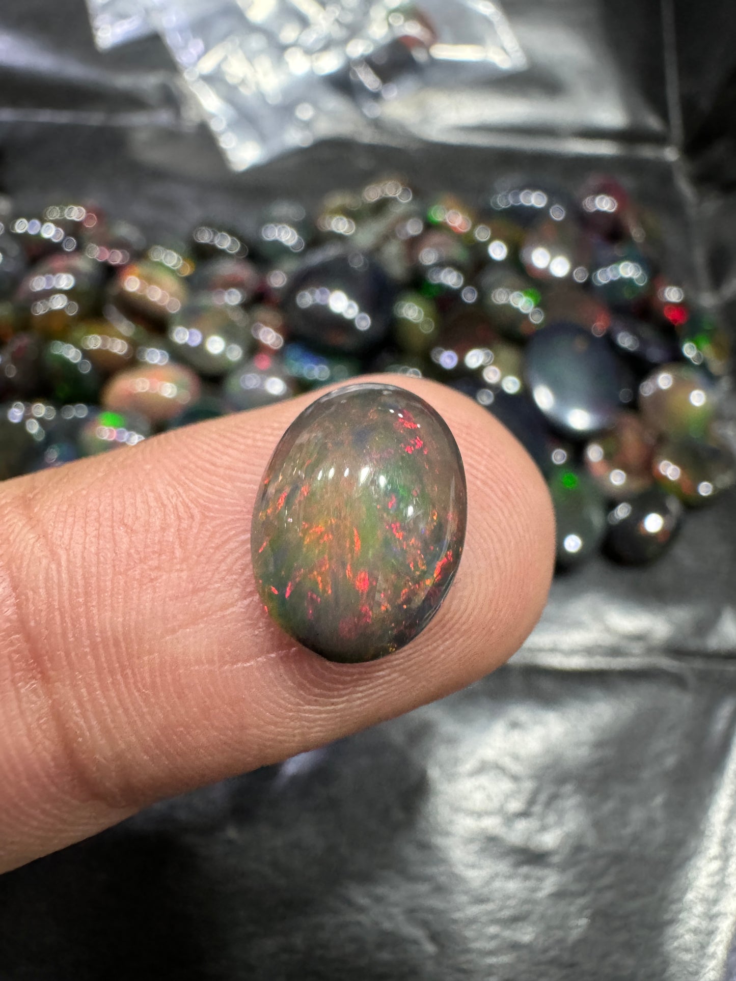 Black Opal Stone BO 032 2.9 Carat