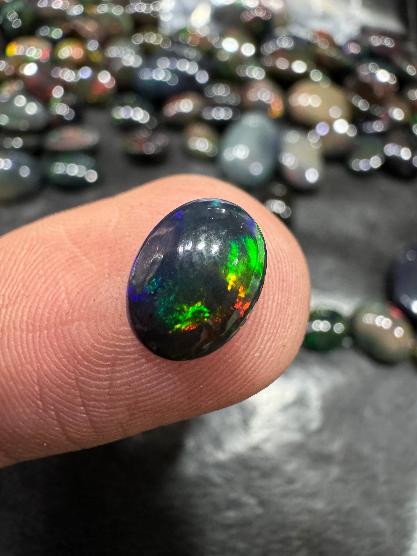 Black Opal Stone BO 057 1.3 Carat