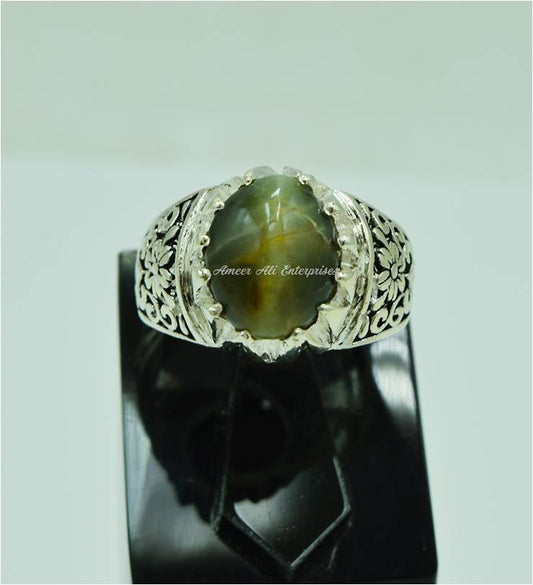 AAE 6550 Chandi Ring 925, Stone: Cat's Eye