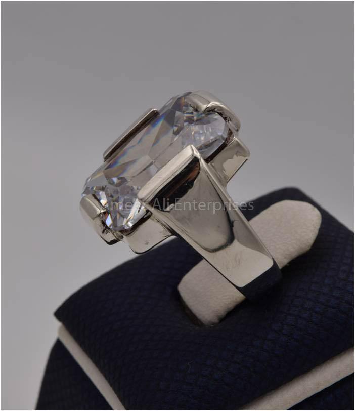 AAE 1805 Chandi Ring 925, Stone: Zircon - AmeerAliEnterprises