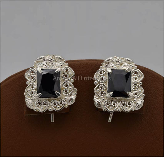 AAE 5591 Chandi Earrings 925, Stone: Zircon - AmeerAliEnterprises